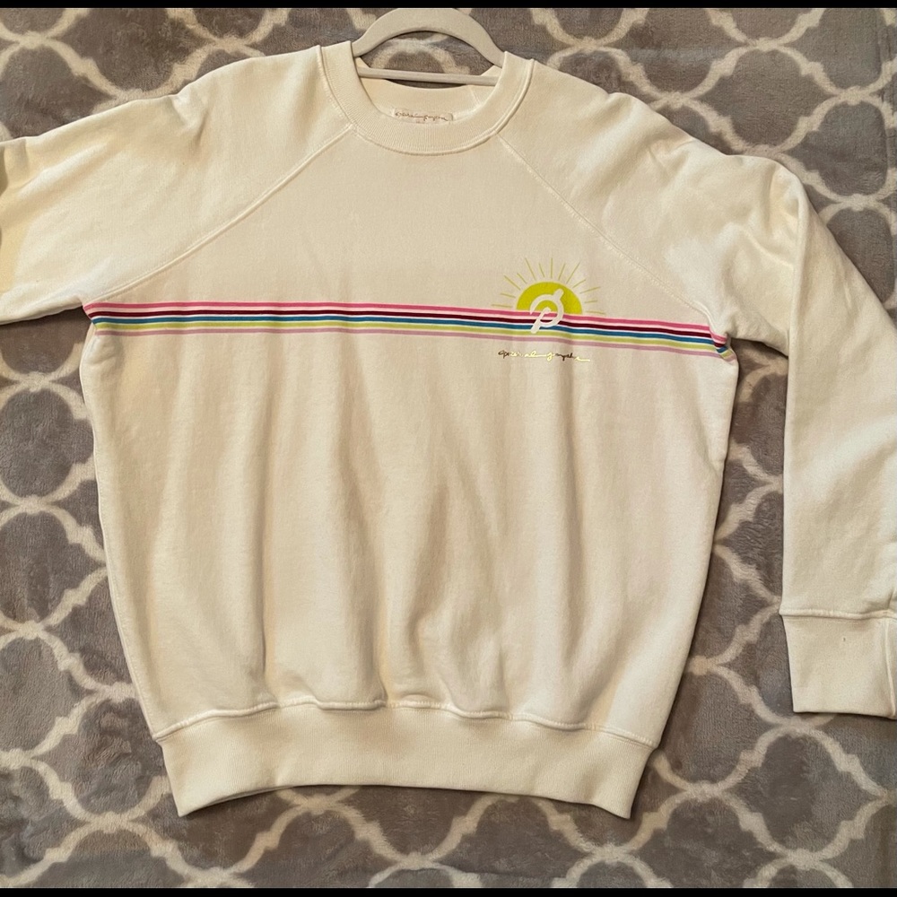 NWOT Peloton Spiritual Gangster Cream Sweater